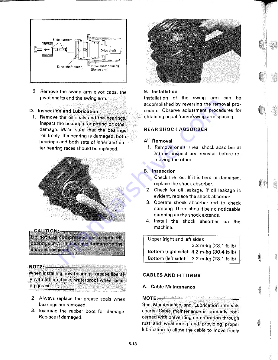 Yamaha XS1100SH Скачать руководство пользователя страница 191