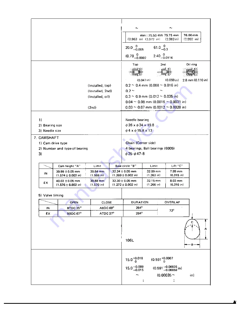 Yamaha XS650H 1978 Supplementary Service Manual Download Page 16