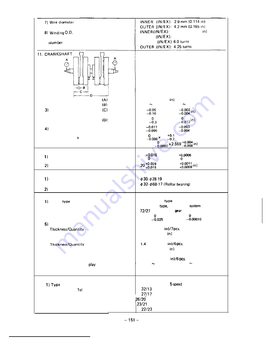 Yamaha XS650SE Shop Manual Download Page 206