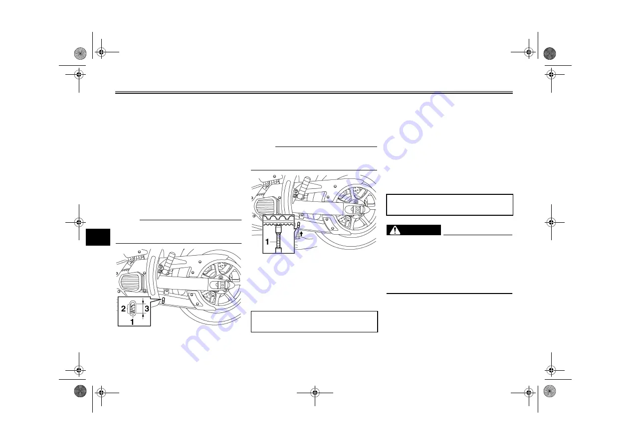 Yamaha XVS1300AW 2007 Owner'S Manual Download Page 62