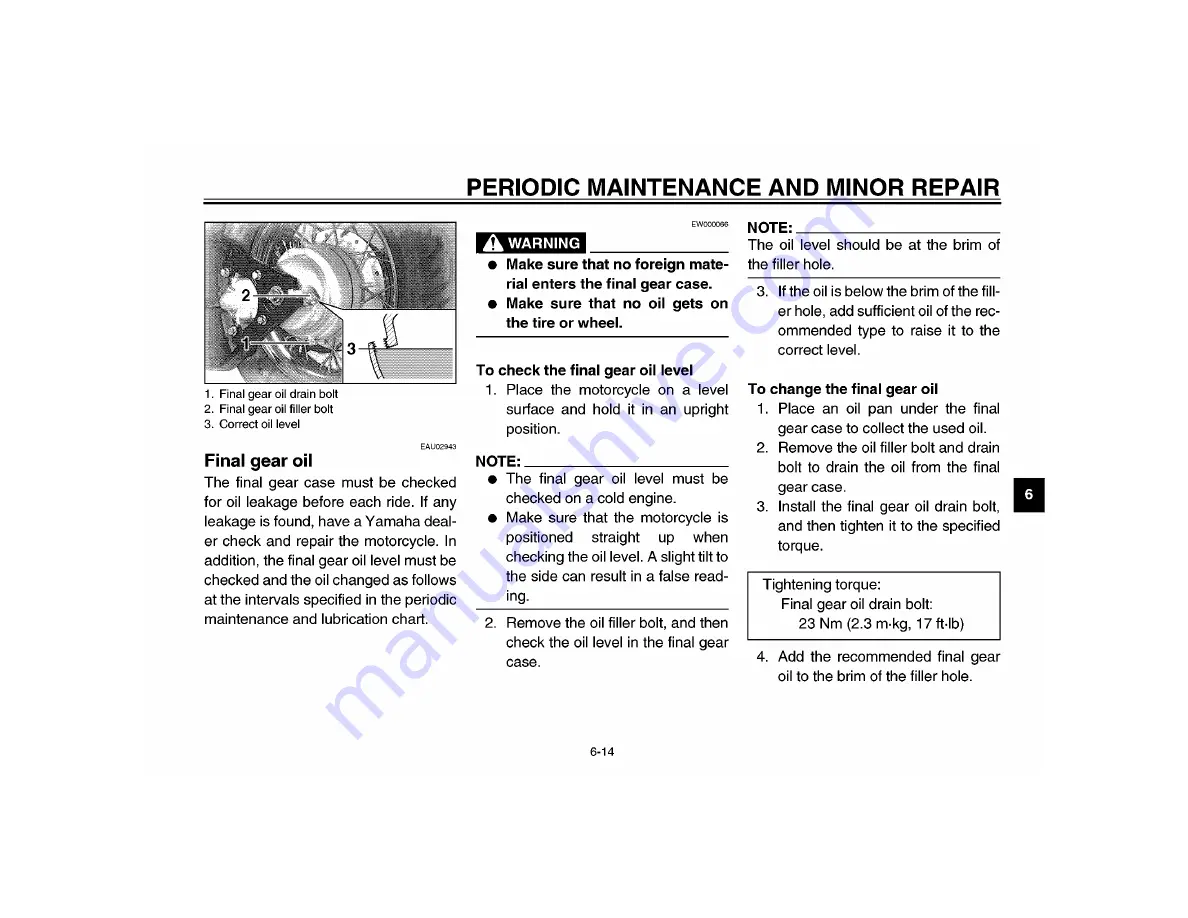 Yamaha XVS650N Owner'S Manual Download Page 66