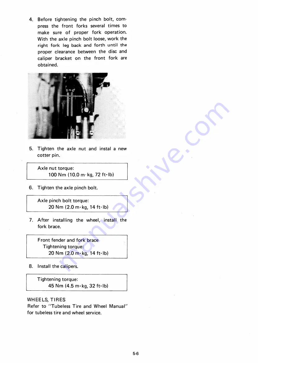 Yamaha XVZ12L Service Manual Download Page 261