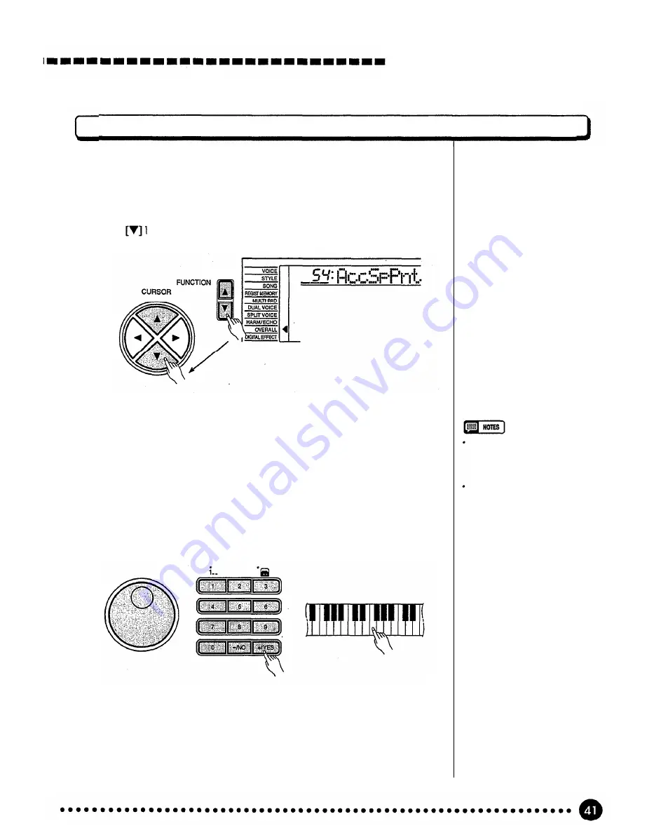 Yamaha yahama PSR - 520 Product Manual Download Page 43