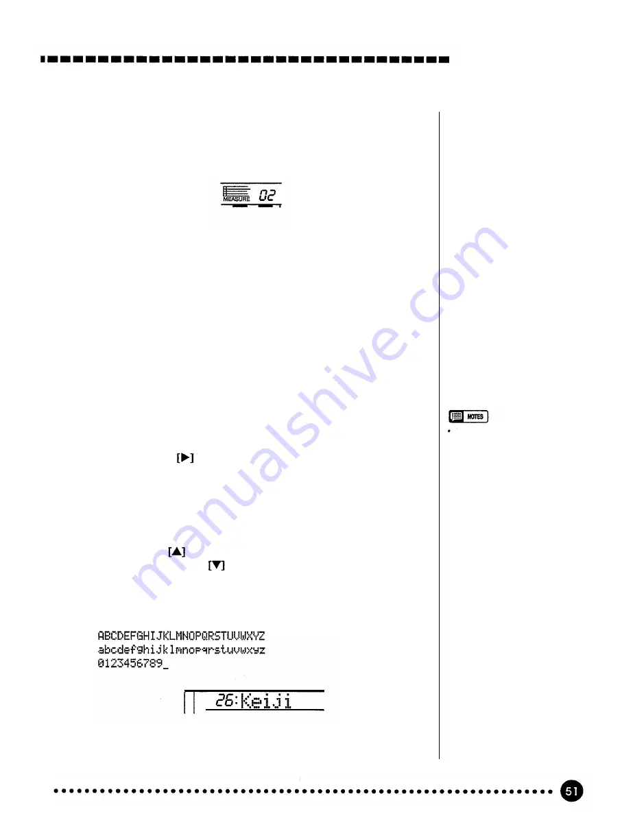 Yamaha yahama PSR - 520 Скачать руководство пользователя страница 53