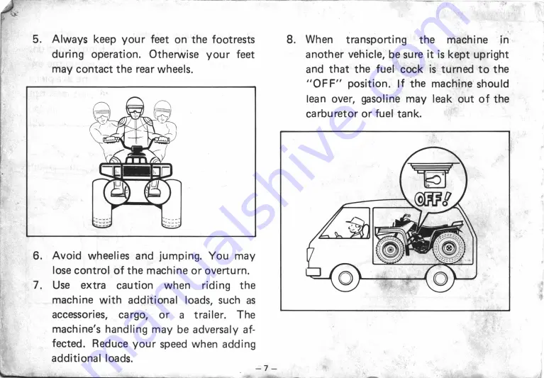 Yamaha YFM225S 1985 Owner'S Manual Download Page 14