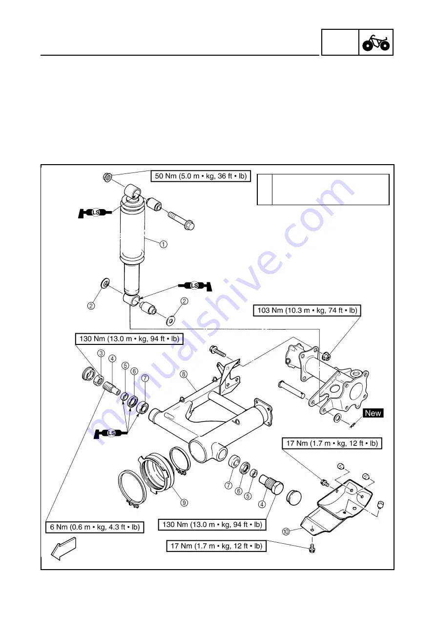 Yamaha YFM250XN 2001 Supplementary Service Manual Download Page 45