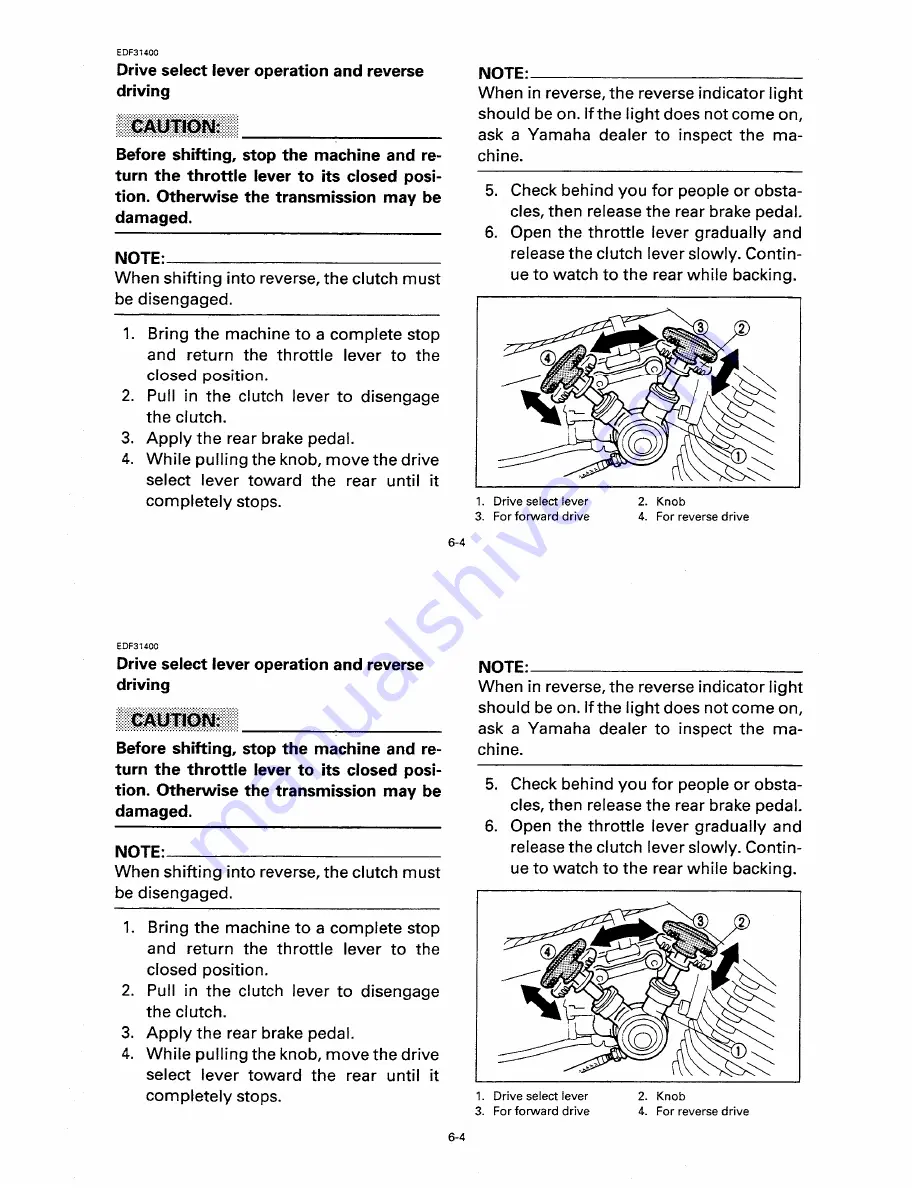 Yamaha YFM350XK Owner'S Manual Download Page 55