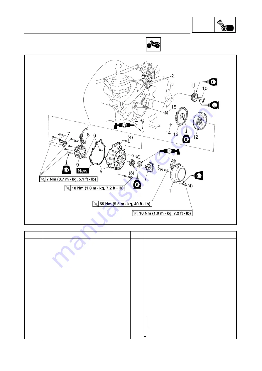 Yamaha YFM35FAS Supplementary Service Manual Download Page 55