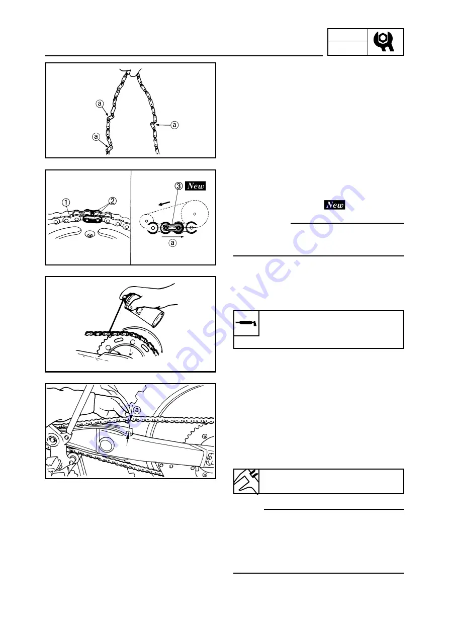 Yamaha YZ125(V) Owner'S Service Manual Download Page 182