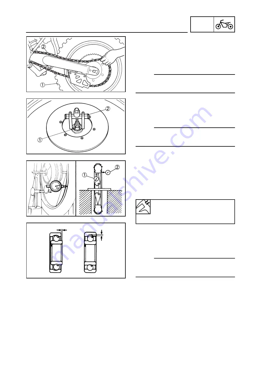 Yamaha YZ250(W)/W1 Owner'S Service Manual Download Page 376