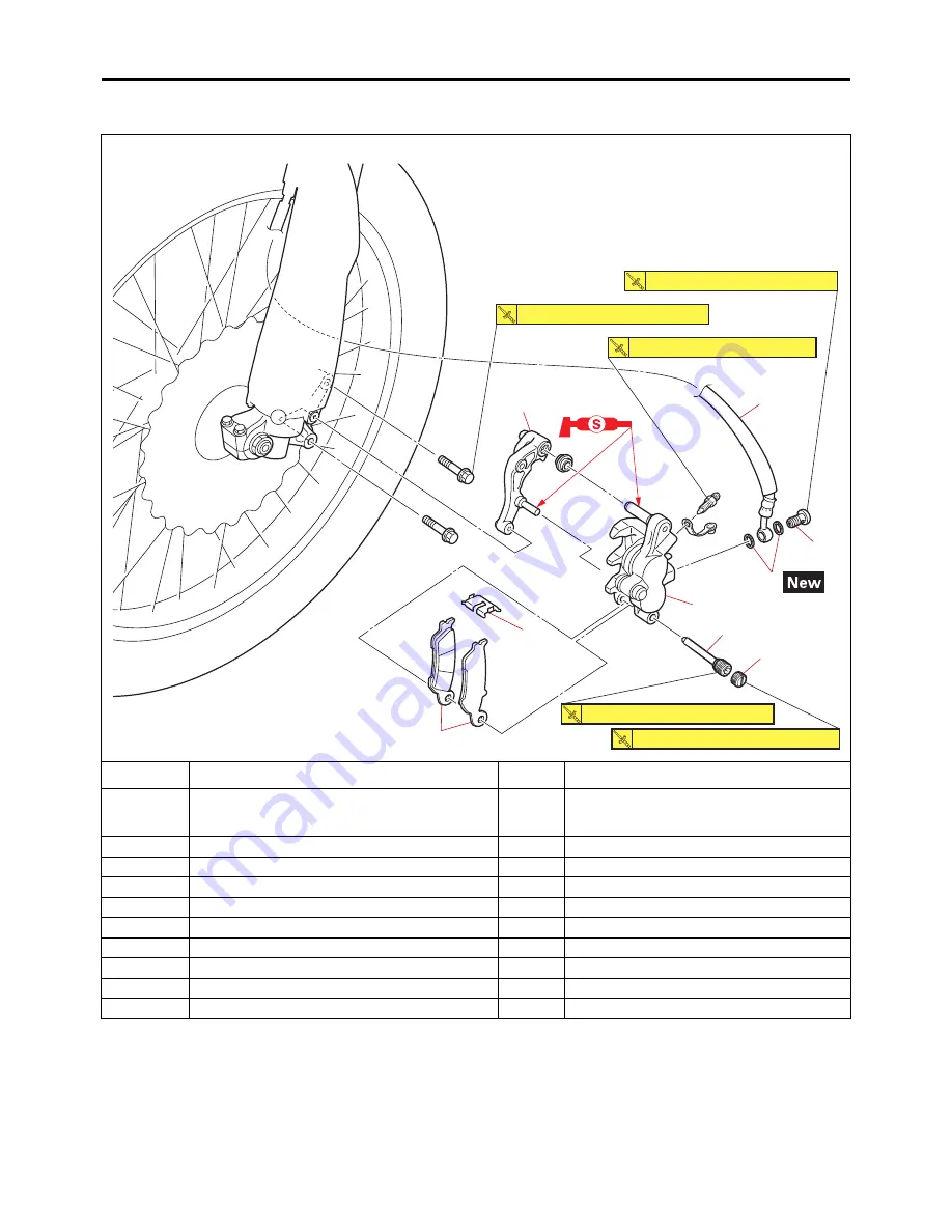 Yamaha YZ250X 2022 Скачать руководство пользователя страница 105