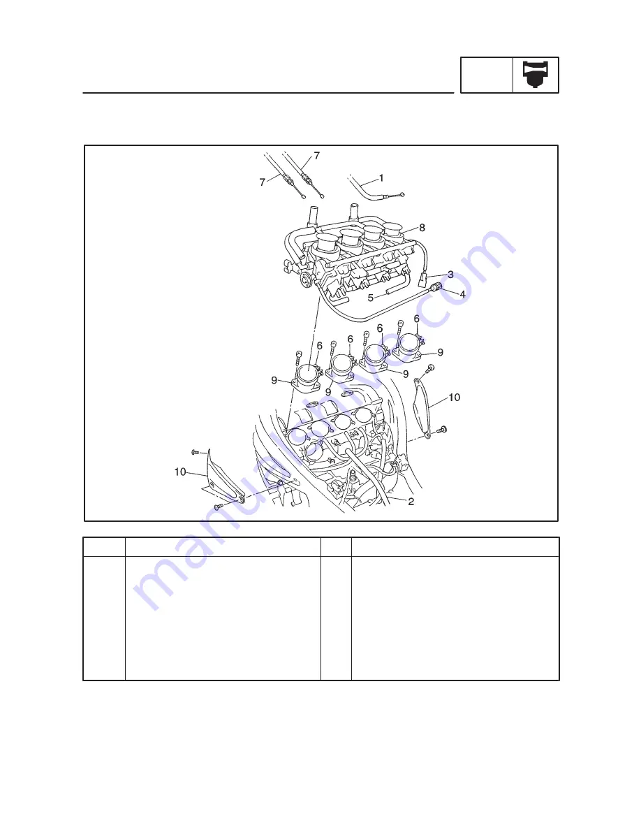 Yamaha YZF-R6 99 Service Manual Download Page 239