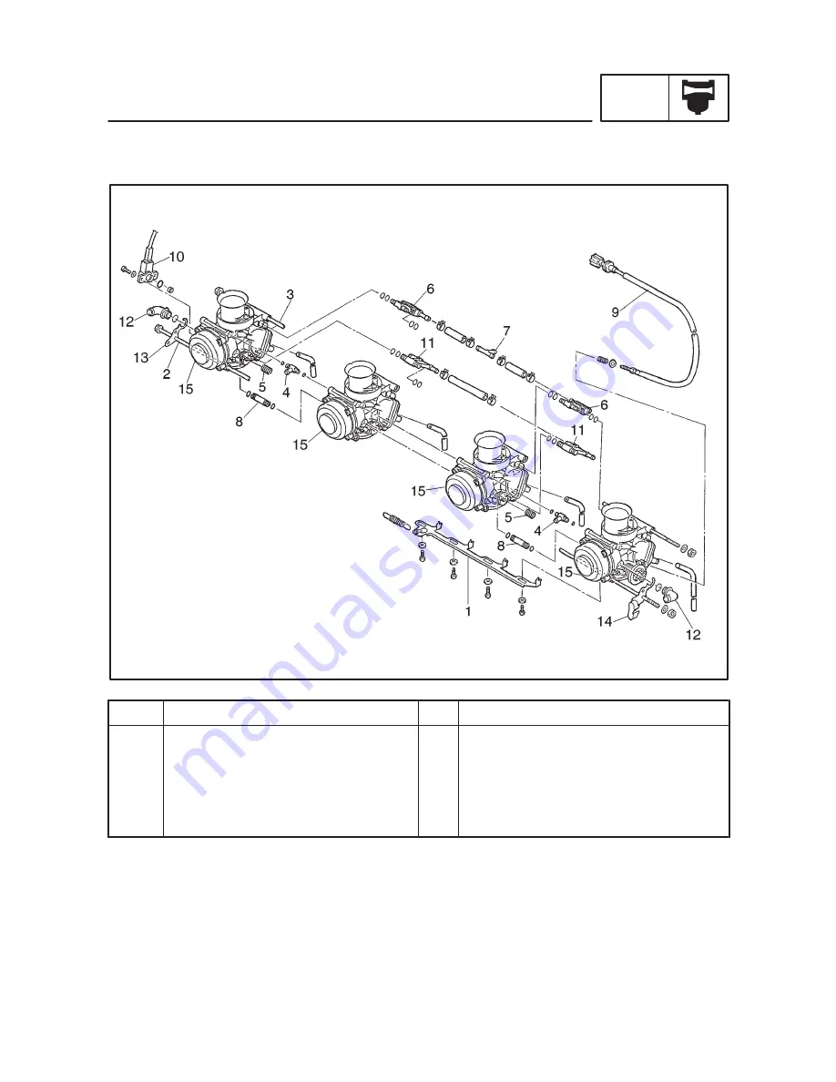 Yamaha YZF-R6 99 Service Manual Download Page 242