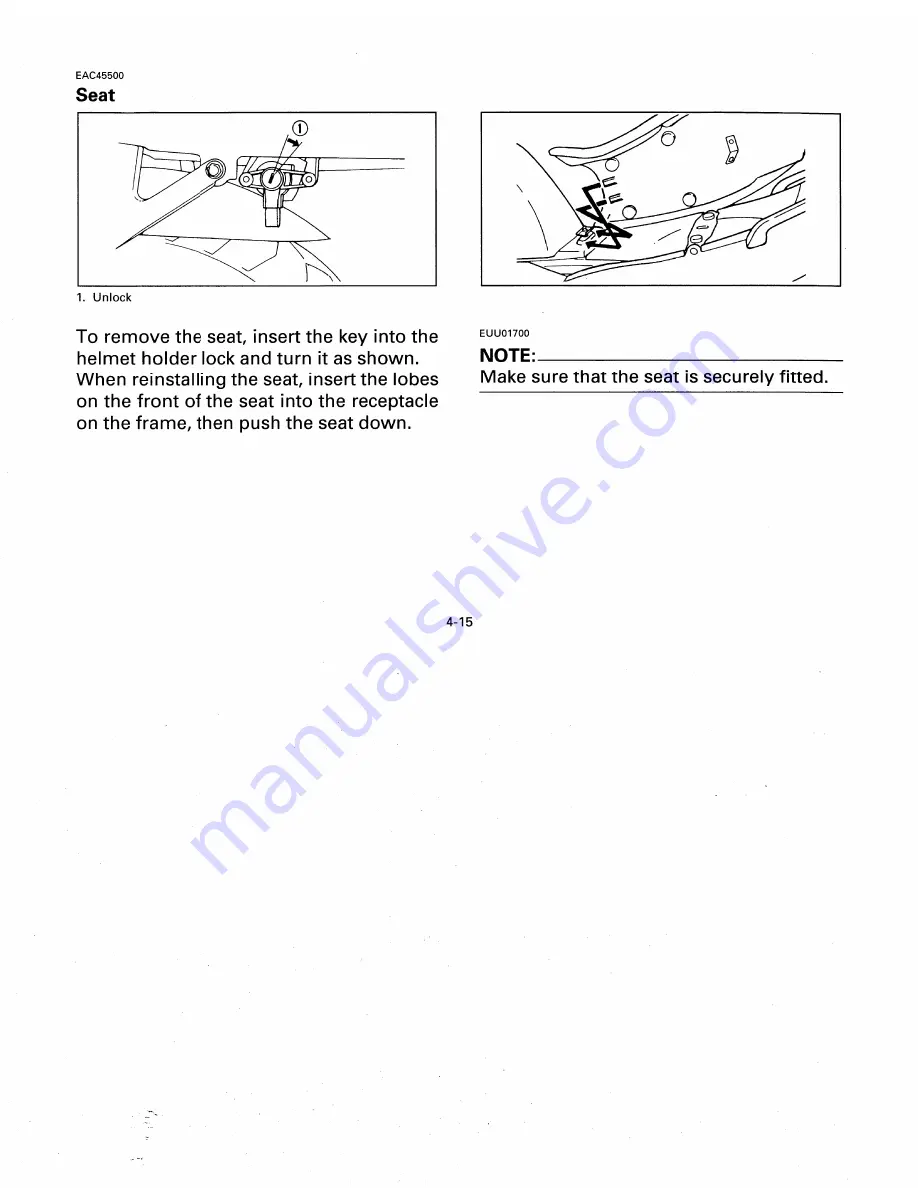 Yamaha YZF600RKC Owner'S Manual Download Page 36