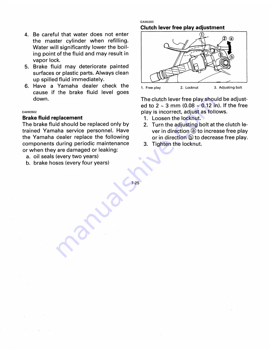 Yamaha YZF600RKC Owner'S Manual Download Page 92