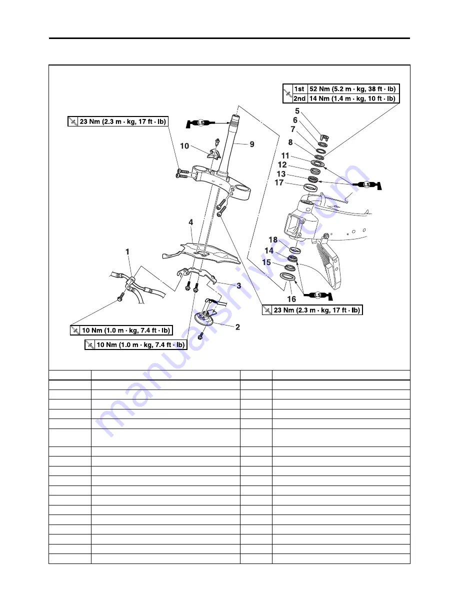 Yamaha YZFR6X(C) 2008 Service Manual Download Page 190