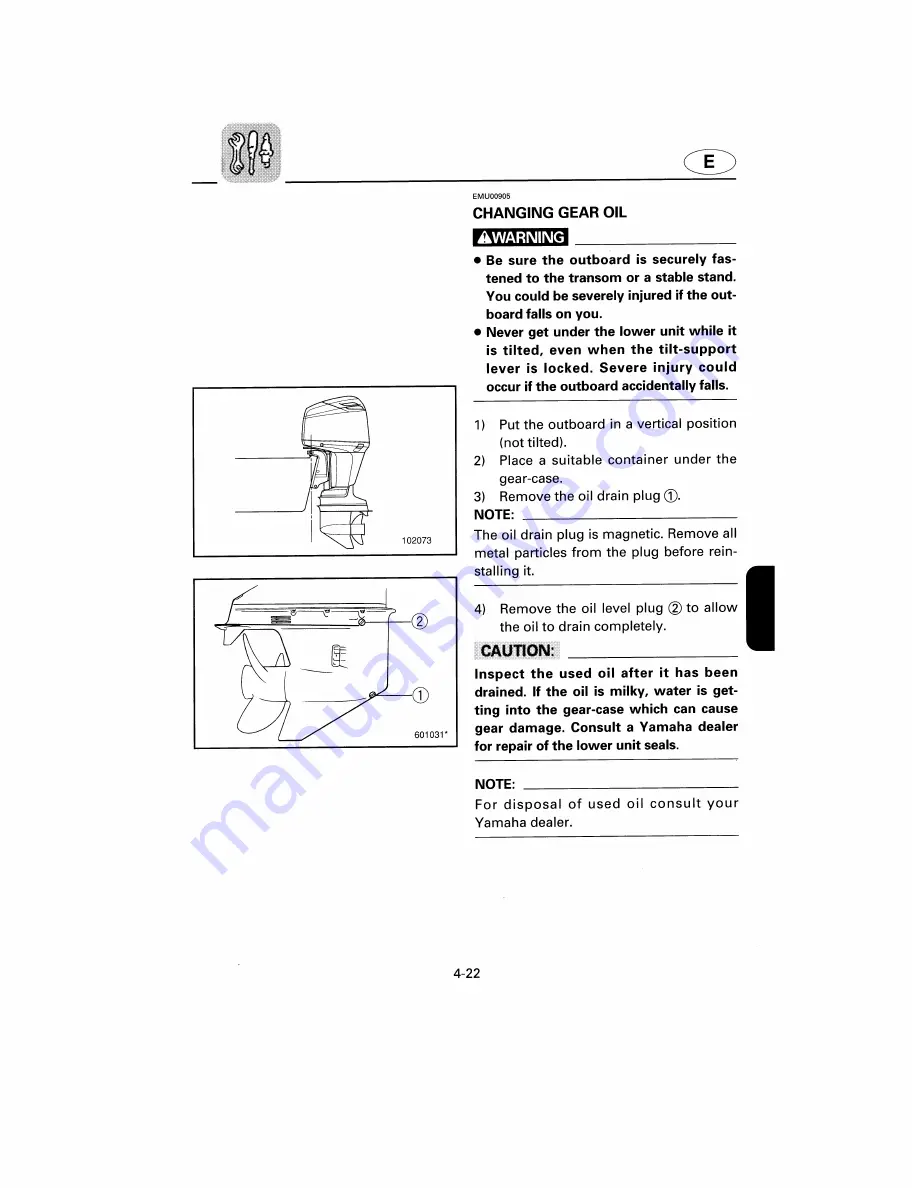 Yamaha Z150Y Owner'S Manual Download Page 91