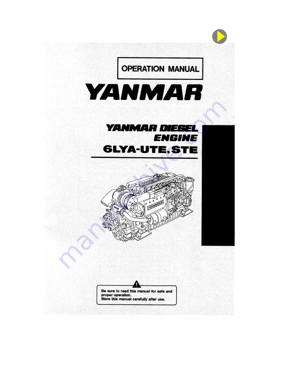 Yanmar 6LYA-UTE Operation Manual Download Page 1