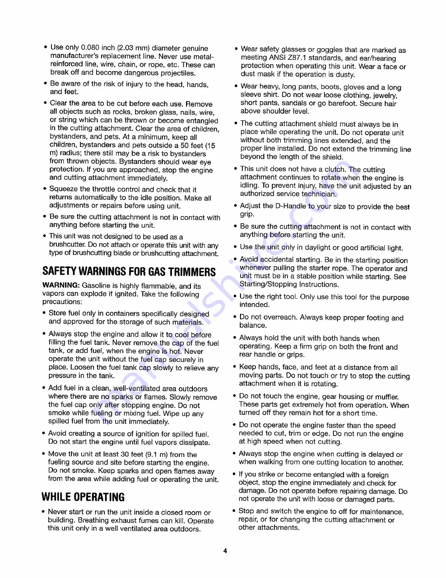 Yard Machines 770-10584 41AD-Y28-G000 Operator'S Manual Download Page 4