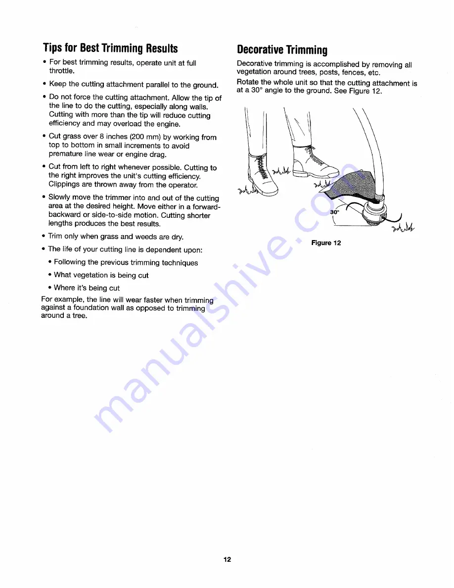 Yard Machines 770-10584 41AD-Y28-G000 Operator'S Manual Download Page 12