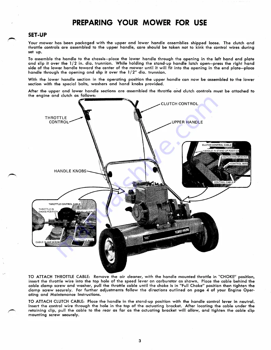 Yard-Man 1040-9 Скачать руководство пользователя страница 3