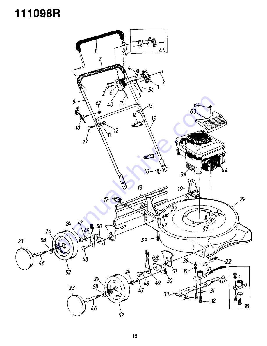 Yard-Man 111098R Скачать руководство пользователя страница 12