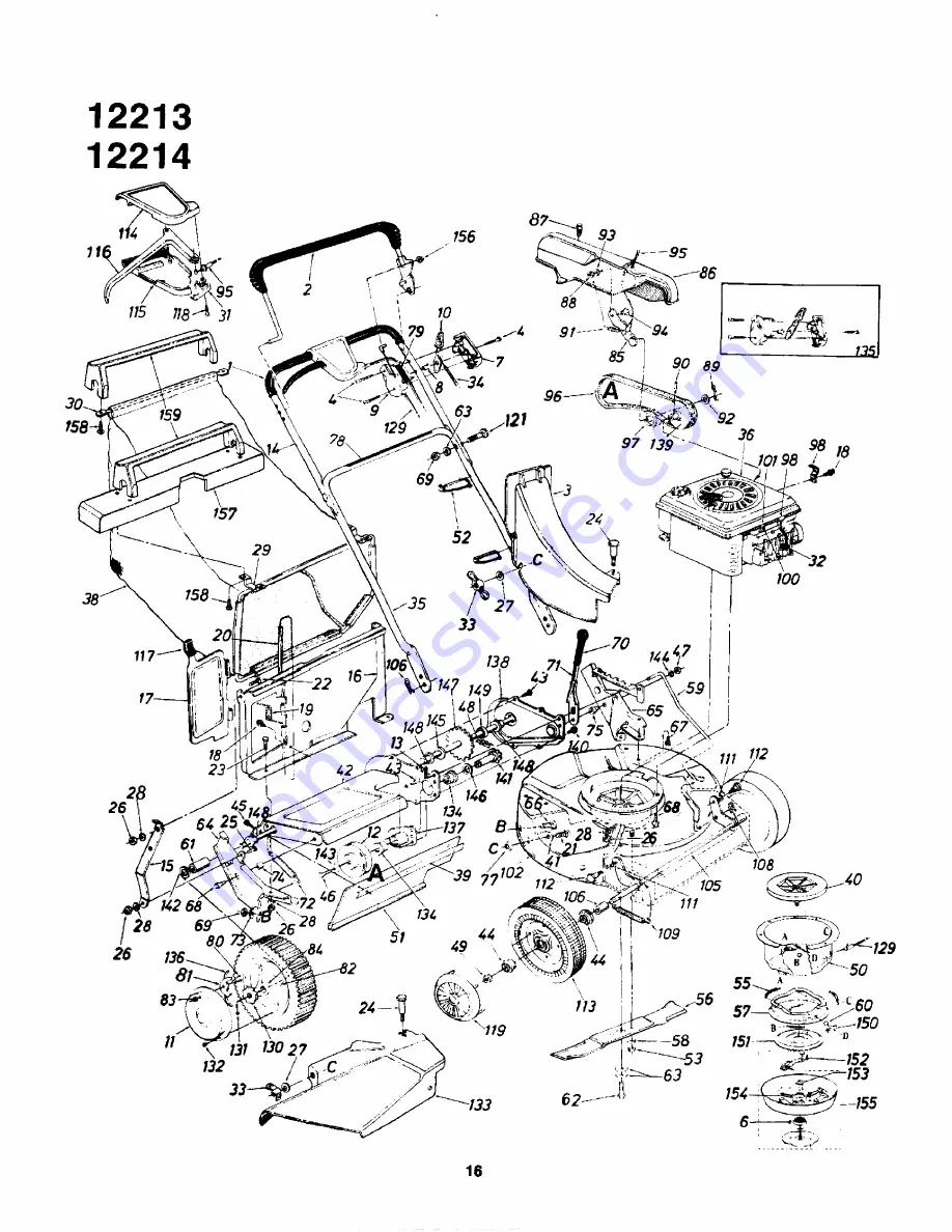 Yard-Man 12214C Owner'S Manual Download Page 16