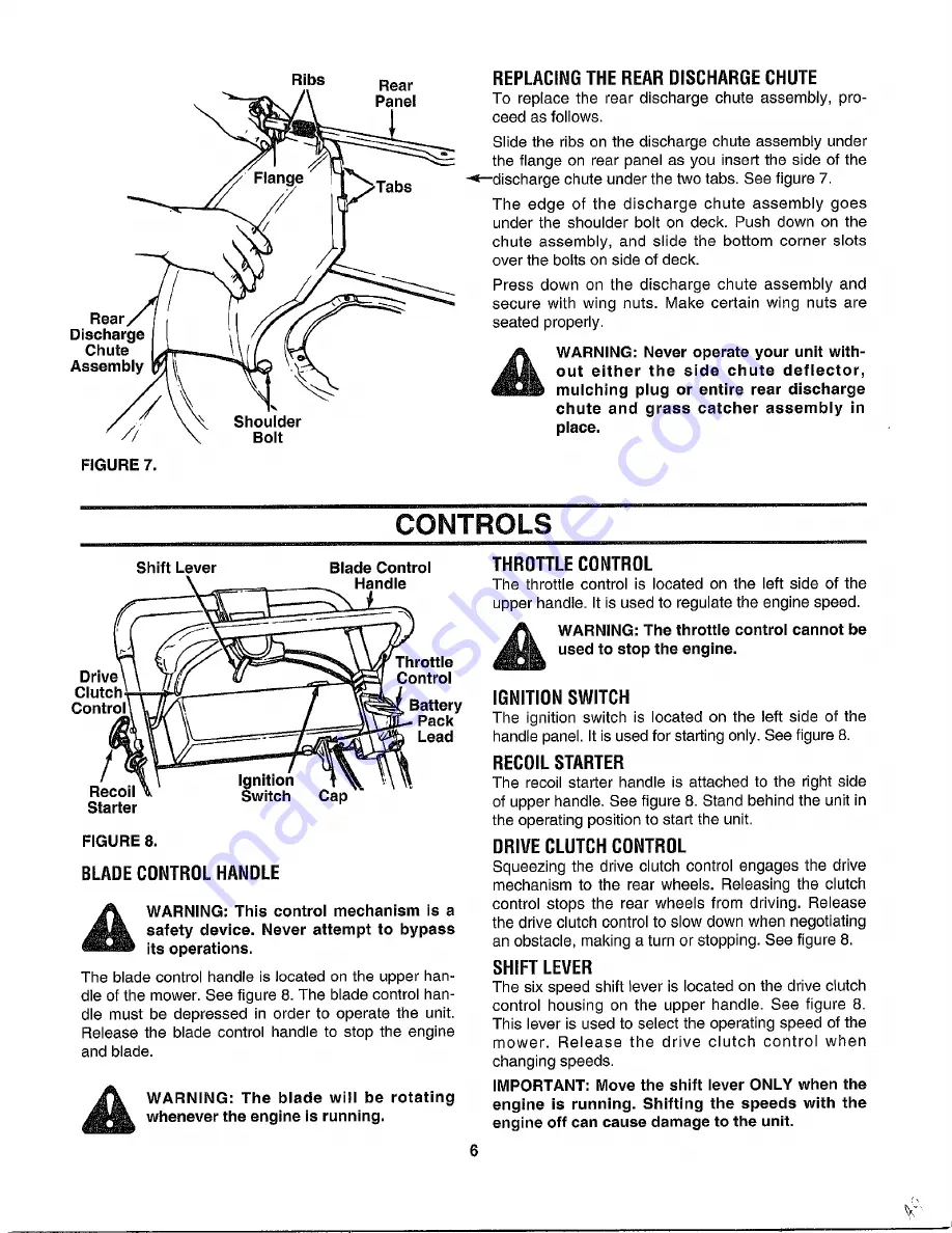 Yard-Man 126-E849E401 Owner'S Manual Download Page 6