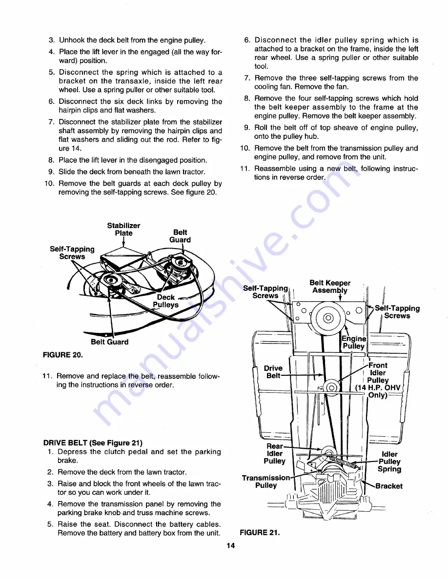 Yard-Man 133K694G401 Owner'S Manual Download Page 14