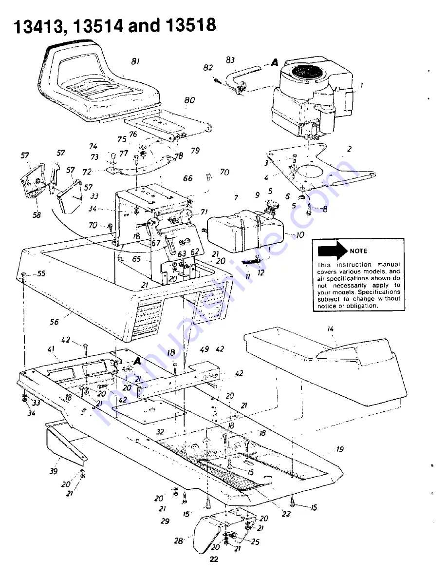 Yard-Man 13513L Owner'S Manual Download Page 22