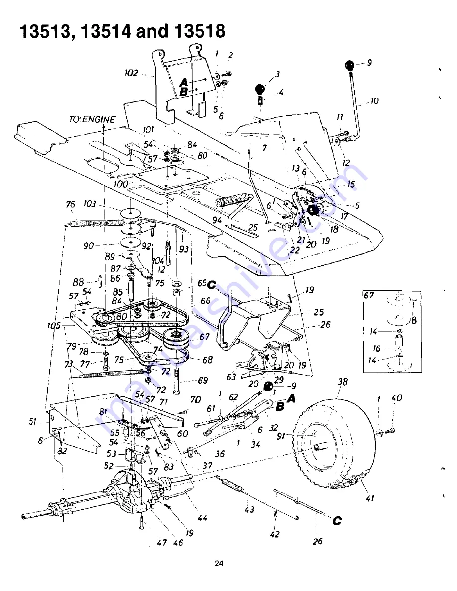 Yard-Man 13513L Owner'S Manual Download Page 24