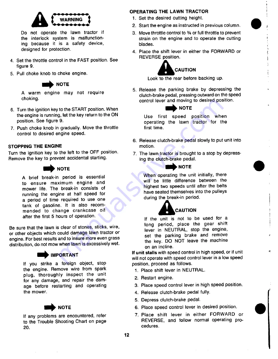 Yard-Man 13665-8 Owner'S Manual Download Page 12