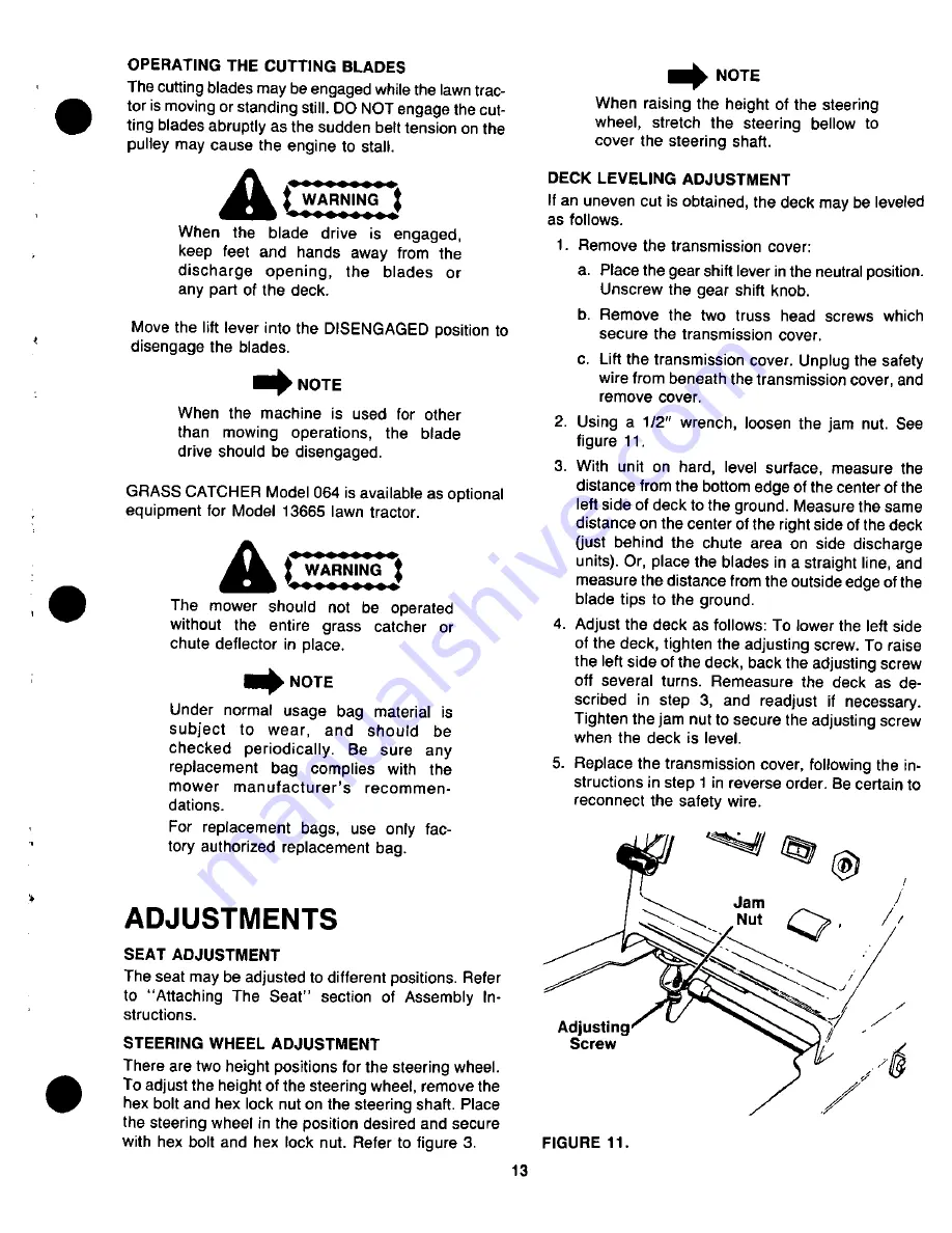 Yard-Man 13665 Owner'S Manual Download Page 13