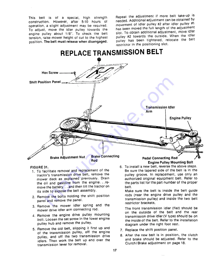 Yard-Man 13875-9 Owner'S Manual Download Page 17