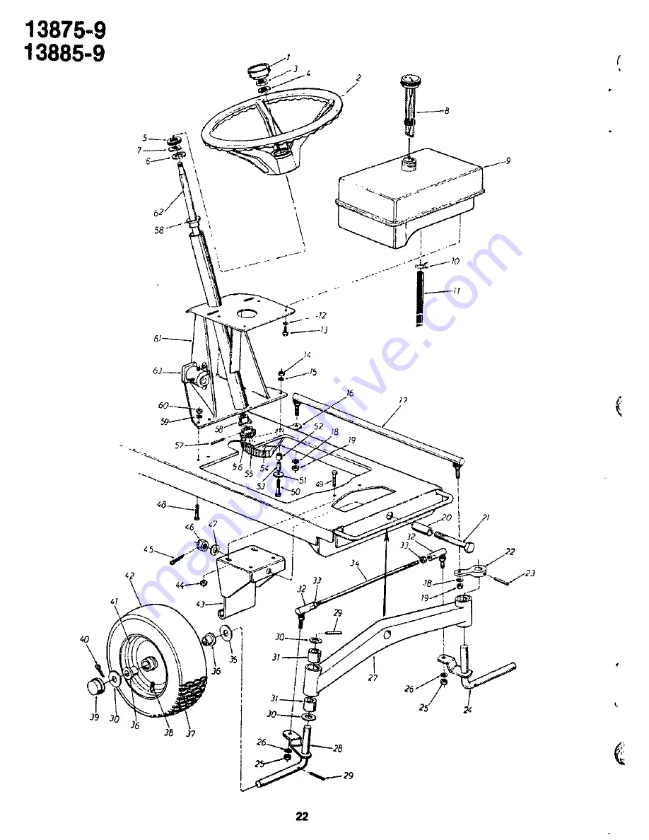 Yard-Man 13875-9 Owner'S Manual Download Page 22