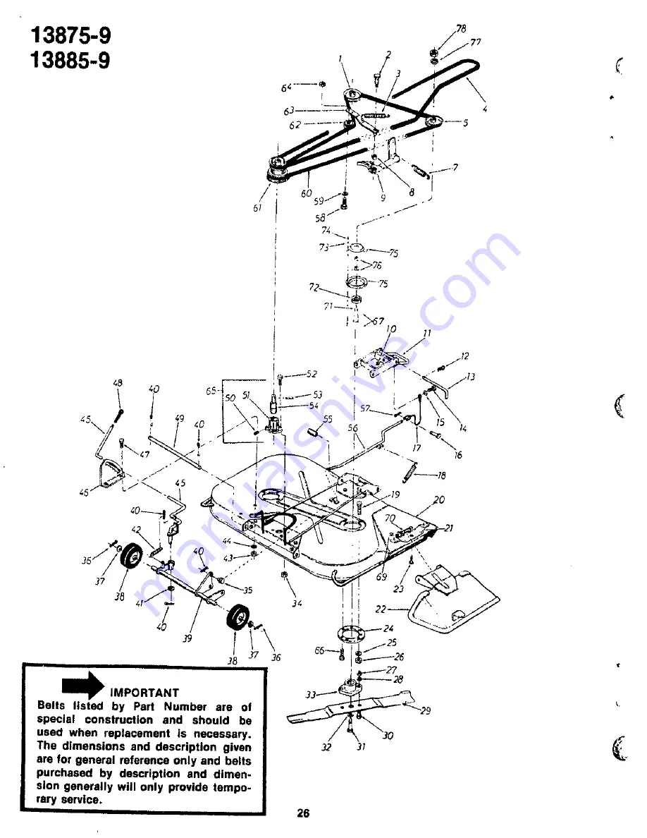 Yard-Man 13875-9 Owner'S Manual Download Page 26