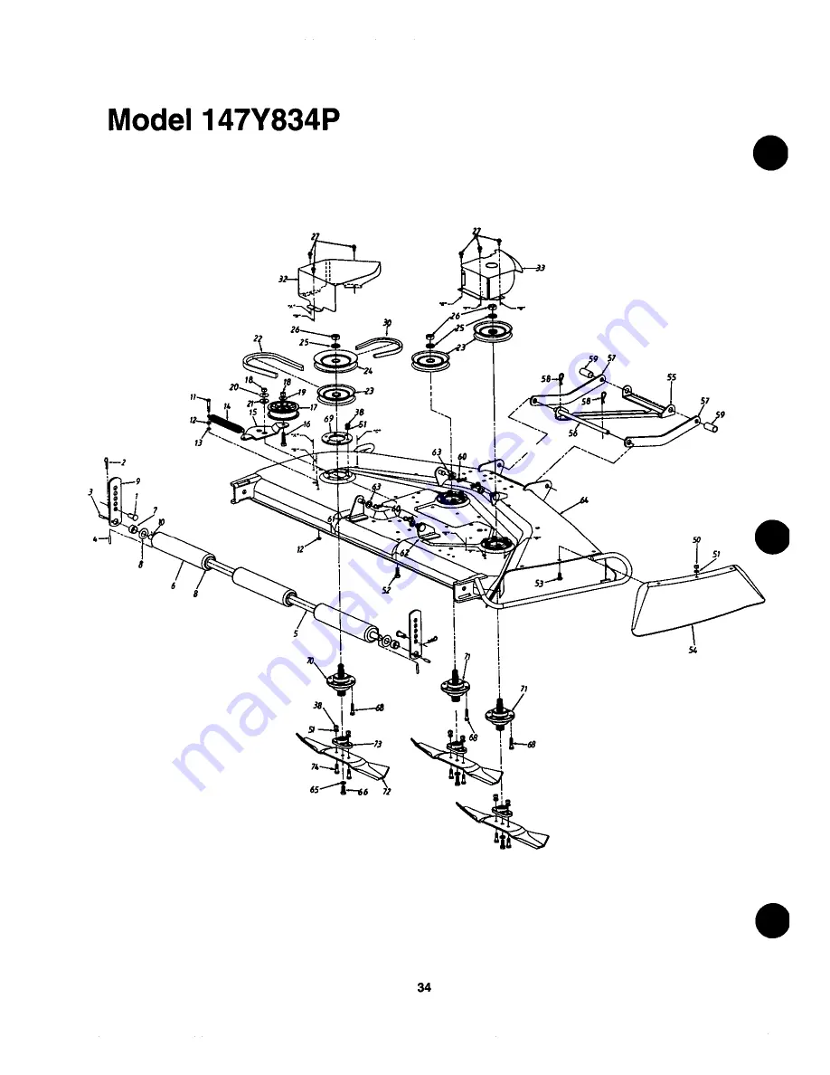 Yard-Man 147W834H401 Series Owner'S Manual Download Page 34