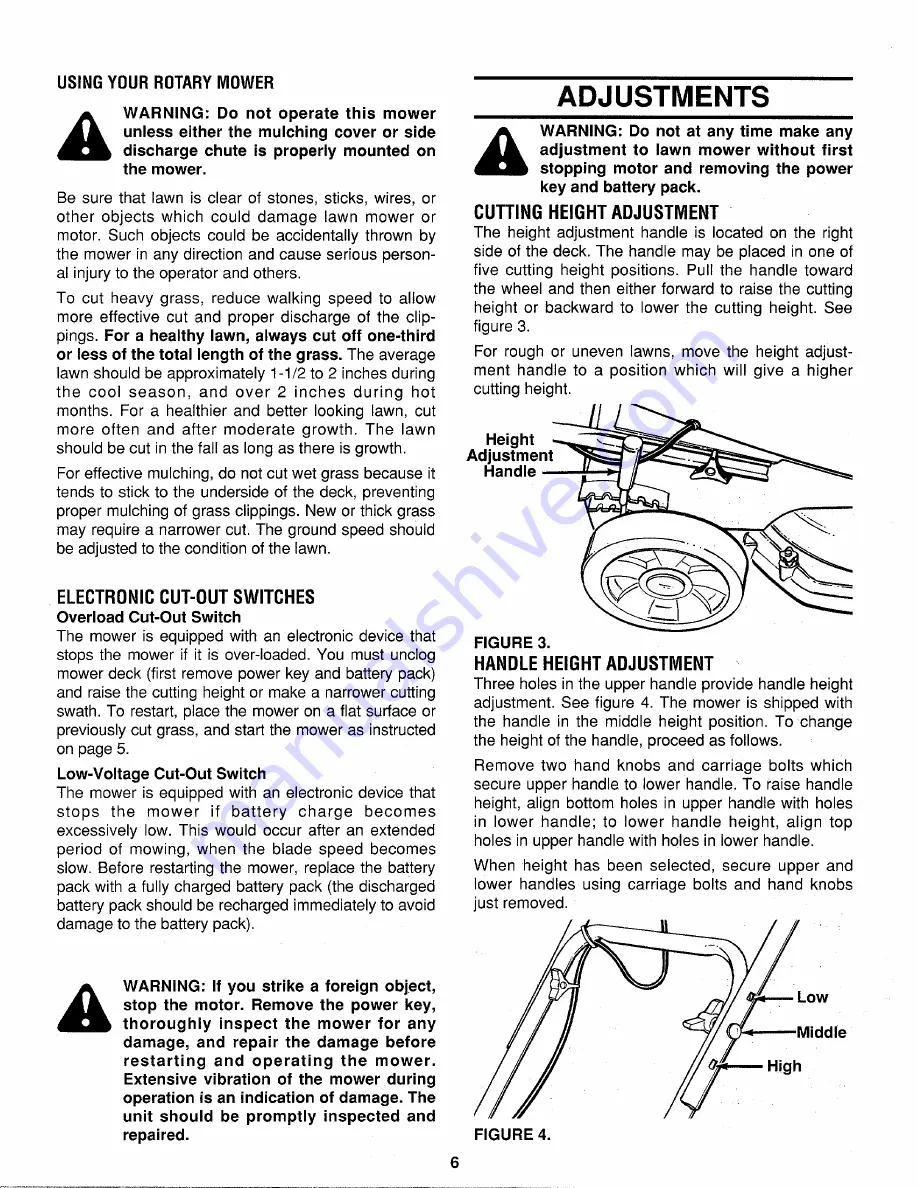 Yard-Man 18-798-401 Owner'S Manual Download Page 6