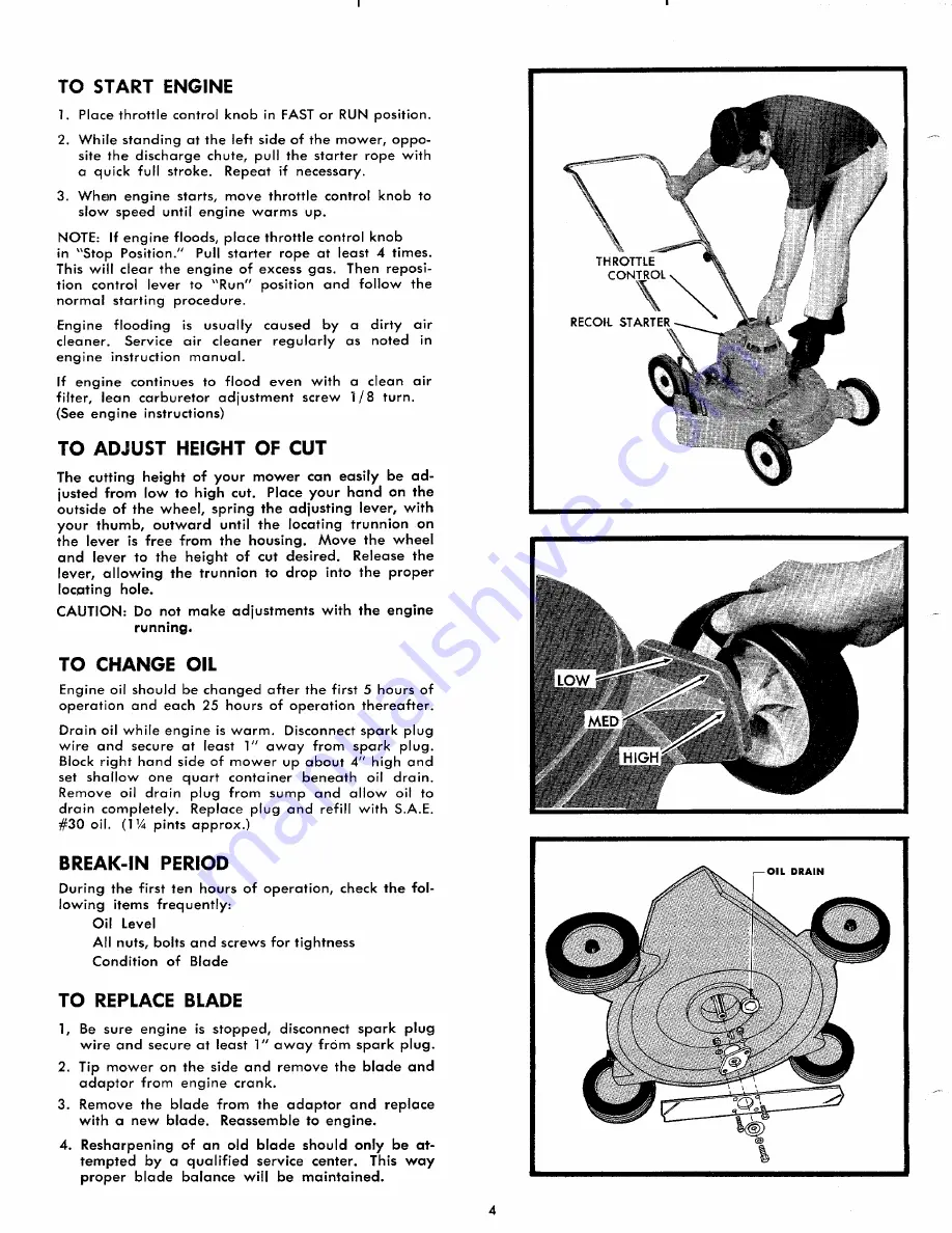 Yard-Man 2440-1 Operating Manual And Parts List Download Page 4