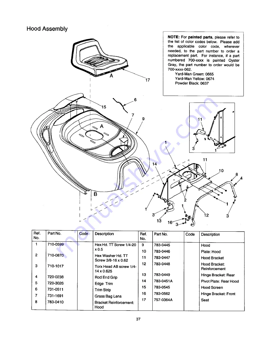 Yard-Man 247.270170 Operator'S Manual Download Page 37