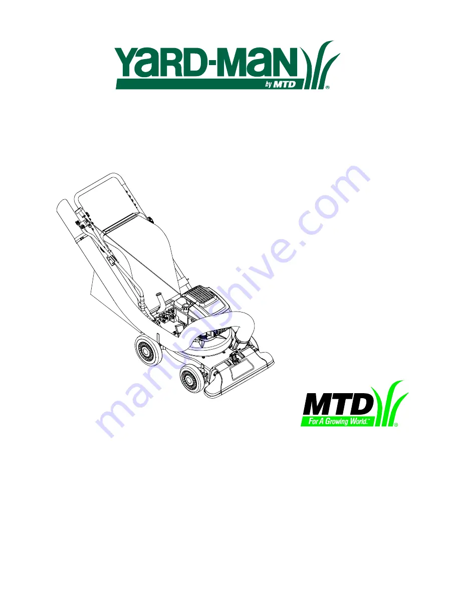 Yard-Man 24A-060F401 Operator'S Manual Download Page 1