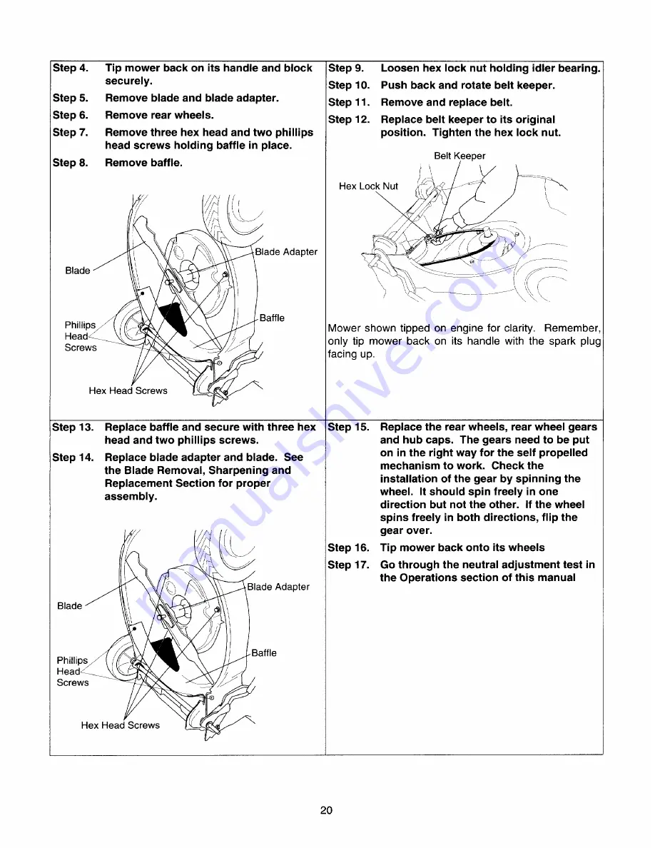 Yard-Man 950-959 Owner'S Manual Download Page 20