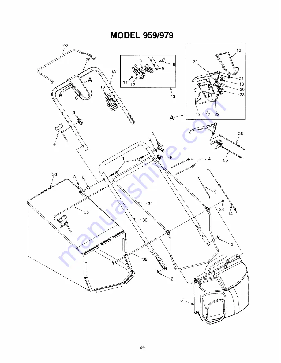 Yard-Man 950-959 Owner'S Manual Download Page 24