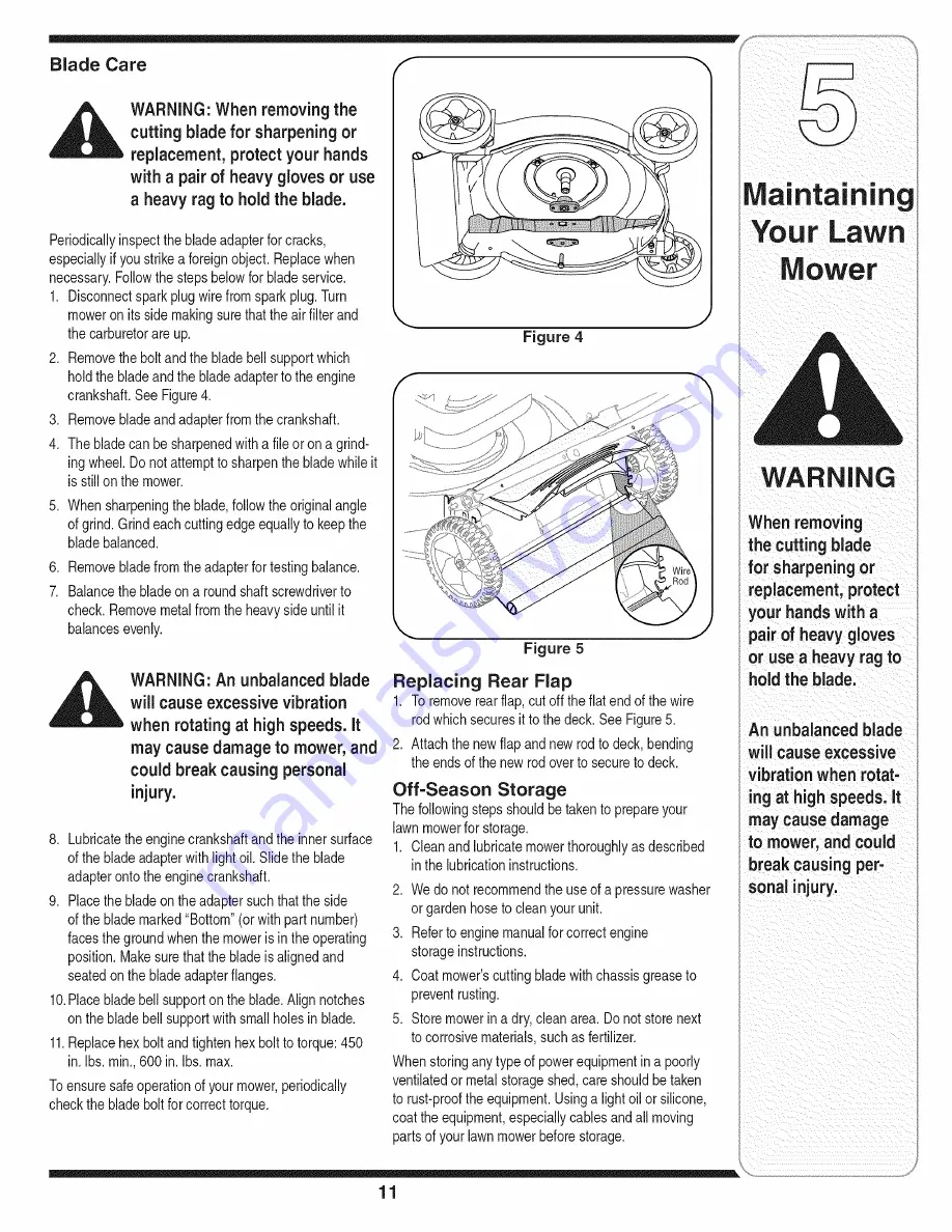 Yard-Man Model Series 420 Operator'S Manual Download Page 11