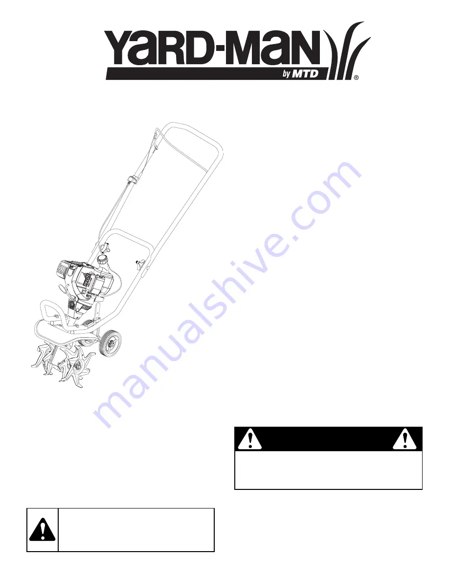 Yard-Man YM141 Operator'S Manual Download Page 1