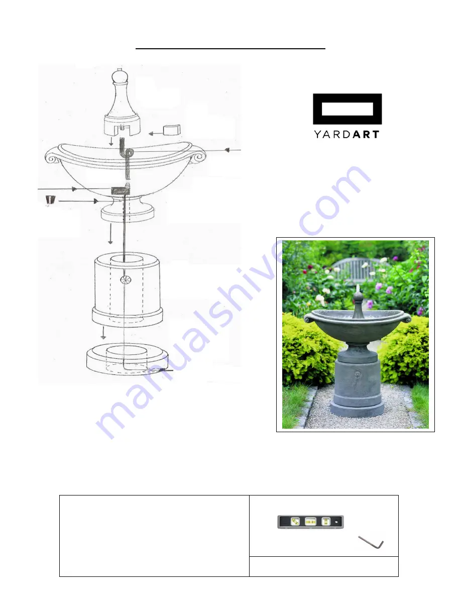 YARDART Medici Elipse FT-53 Assembly Instructions Download Page 1