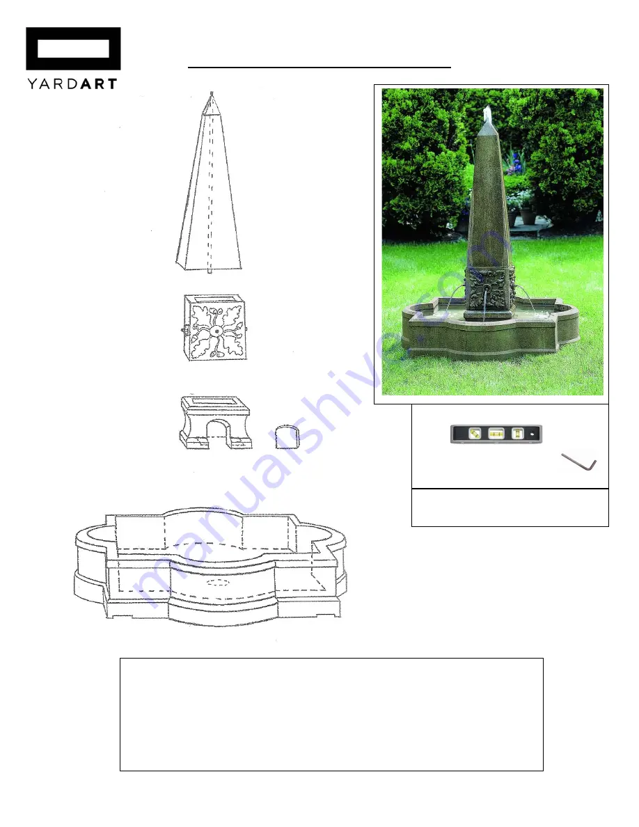 YARDART Palazzo FT-29 Assembly Instructions Download Page 1