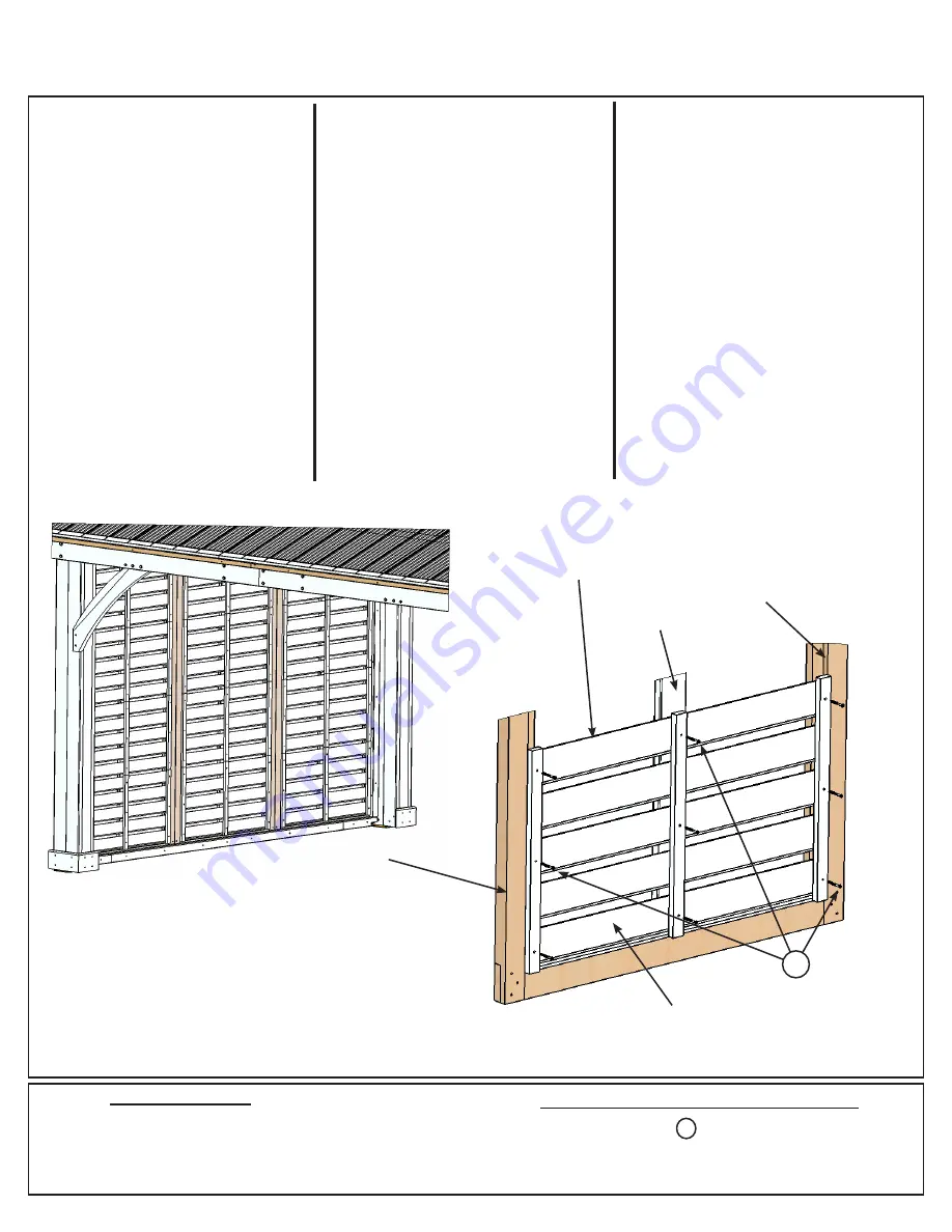 Yardistry 12 WOOD PRIVACY WALL Installation And Operating Instructions Manual Download Page 20