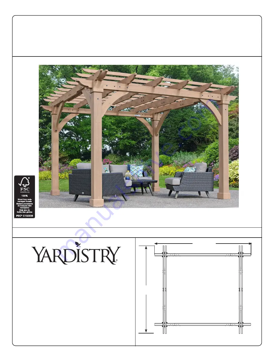 Yardistry 1902316 Installation And Operating Instructions Manual Download Page 1