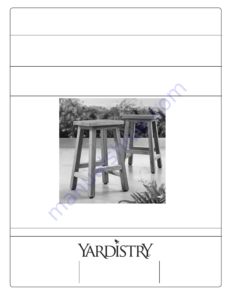 Yardistry MADISON YM11790 Installation Instructions Manual Download Page 1